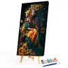 Flower Girl-Paint by Numbers Acrylic Painting    40*60cm
