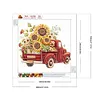 (Multi-Style)Sunflower Vintage Car-Partial Special Shaped Diamond Painting 30*30CM
