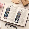 (US Local)8Pcs DIY Dream Catcher Diamond Painting Art Bookmarks with Crystal Pendants