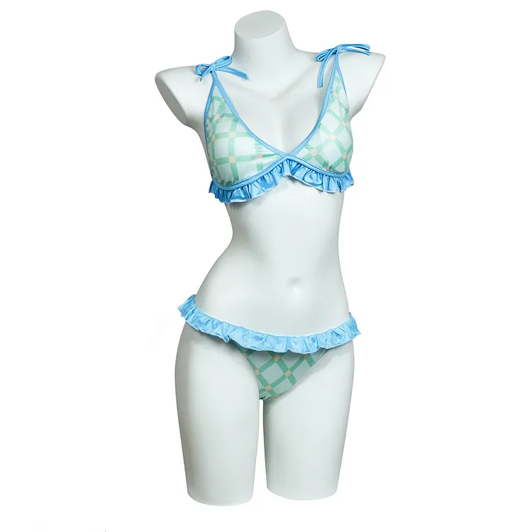 100 Years Quest (2024) Wendy Marvell Blue Swimsuit Outfits Cosplay Costume Halloween Carnival Suit