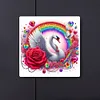>SALE<5D DIY Full Round Drill Diamond Painting Swan Kit Home Art Decoration 30x30cm
