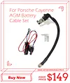 WOYO Modify Lithium to AGM Battary Cable Kit for Porsche Cayenne 2018-2023