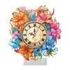 DIY Diamond Painting Acrylic Special Shaped Lily Flower Clock Art Kit