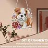 Diamond Painting Acrylic Double-side Pug Pendant Hanging Gem