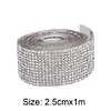 【Wholesale Discount】1m Crystal Diamond Sticker Rhinestone Strip Self Adhesive Ribbon DIY Crafts