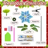 8pcs Flower Shape DIY Diamond Painting 3D Composite XMAS Floral Decorative Set