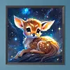 Diamond Painting-DIY Full Round Drill Glowing Deer(40*40 CM)
