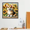 Corgi-Peinture diamant foret rond-40*40cm