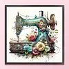 Sewing Machine - 14CT Cross Stitch - 40*40cm