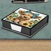 Yak Leather Diamond Painting Notecard Box Contains 160 Sheets of Paper