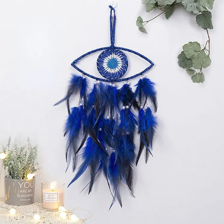 Blue Evil Eye Dream Catcher
