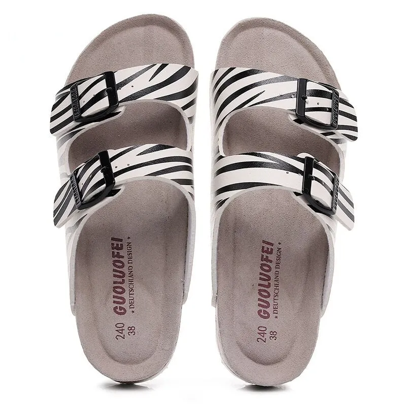 Fujin High Quality Large Size Women Summer Shoes Soft Cork Sole Non Slippery Female Beach Shoes Slides Platform Sandals Fashion