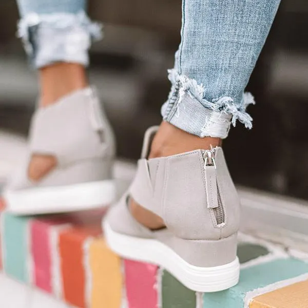 Women Fashion Stylish Wedge Sneakers