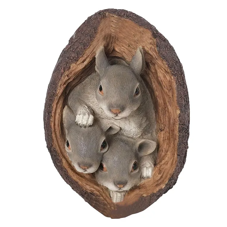 【Ornament】Home Decor Resin Ornaments-Garden Pendant Cartoon Squirrel gbfke
