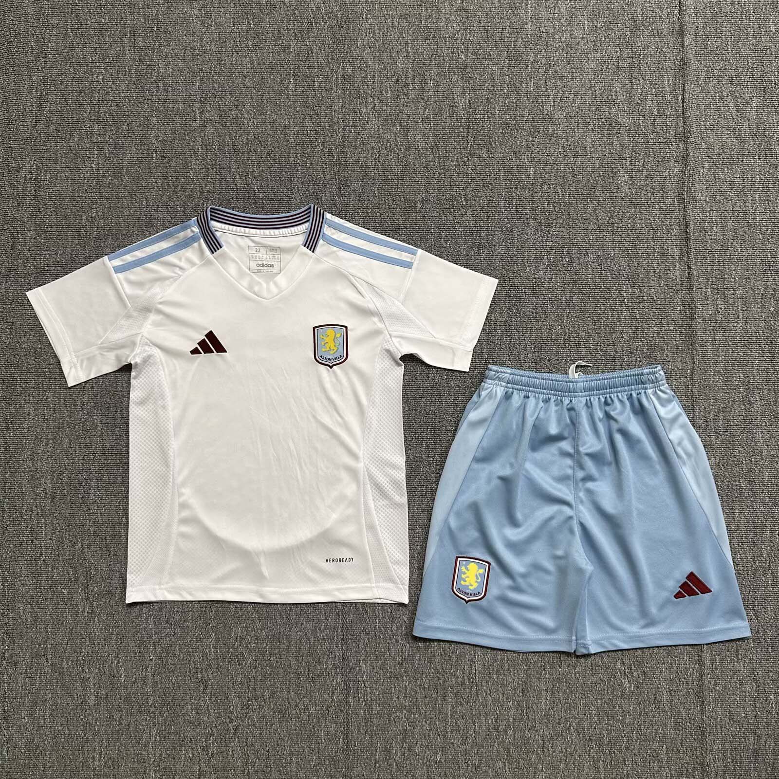 2024-2025 Kids Aston Villa Away Football Shirt 1:1 Thai Quality
