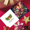 6PCS DIY Greeting Card Special shaped Diamond Painting Christmas Postcards