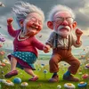 (Multi-Style) Old Couple-11CT Stamped Cross Stitch 40*40cm/15.75*15.75in