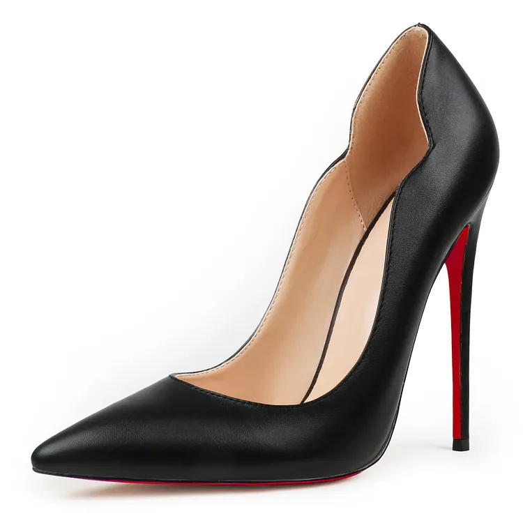 120mm Ladies High Heels for Wedding Party Red Bottom Pumps Pointed Toe Dress Shoes Stiletto VOCOSI VOCOSI