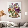 (Multi-Style) Flowers In Tea Cup - 18CT Stamped Cross Stitch 20*25cm/7.87*9.84in
