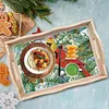 (Multistyle) En Bois No&euml;l Cardinal Bonhomme De Neige-Bricolage Vaisselle