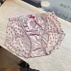 Cute Heart Lace High Waist Sexy Hollow Triangle Pants