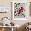 >SALE<5D Special Shaped Crystal Red bird DIY Full Drill Diamond Painting