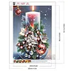 Bougie Ambiance De No&euml;l-Peinture Diamant De Forme Sp&eacute;ciale-30*40CM