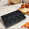 8-Hole Egg Burger Machine Reusable Meat Fryer Plate Bread Mold Pan for Gas Oven