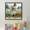 Cute Girl-11CT Stamped Cross Stitch 40*40cm/15.75*15.75in