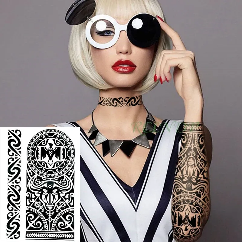 Waterproof Temporary Tattoo Sticker Sexy Thigh Love Sick English Words Gothic Water Transfer Fake Tatto Flash Tatoo for Women