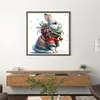 Winter Rabbit-18CT Stamped Cross Stitch 30*30cm/11.81*11.81in