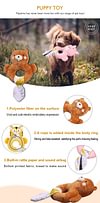 Dog Toys Cute Plush and pet Interaction Pulling, Soothing, Companionship, Sturdy Indoor Puppy Toys, Dog Squeaky Toys, Puppy, or Small, Medium Dog Teething or chew Toys