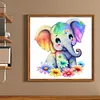 Elephant - 18CT Stamped Cross Stitch 20*20cm/7.87*7.87in