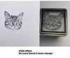 Send Pics to Customize Pet Stamp Retina Technique Super Detailed Cat Profile Stamp