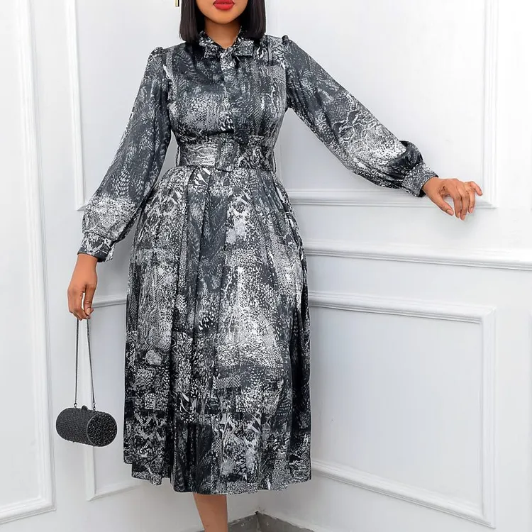 Beltless High Waist Plus Size Party Dress