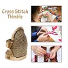 Copper Finger Thimble Hoop Cover Cross Stitch Finger Protective Cover (M)