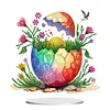 >SALE<Acrylic Easter Egg Diamond Painting Tabletop Ornament Kit for Home Office Decor