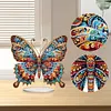 (US Local)5D DIY Special Shape Diamond Painting Desk Ornament Gorgeous Butterfly Decor Kit