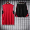 2025/2026 Manchester United Pre-Match Training Red Vest+Shorts Football1:1 Thai Quality