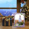 Floral Special Shape Diamond Painting Photo Frame Home Decor (Flower Purple)
