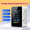 5 In 1 Air Quality Monitor CO2 Detector CO2 TVOC HCHO AQI Tester for Home Office