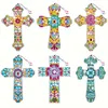 4PCS Diamond Painting Special Shape Crystal Painting Cross Bookmark Kit