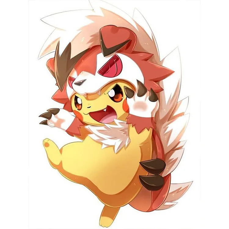 Pikachu 30*40CM (Canvas) Full Round Drill Diamond Painting gbfke