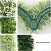 Heart Shaped Wreath Simulation Artificial Green Leaves Wreath for Front Door