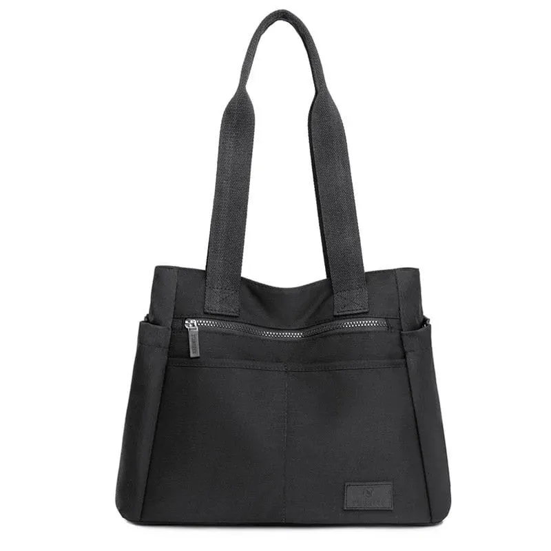 【Japanese handmade】8 colors Large capacity multi-pocket handbag