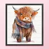 Highland Cow-14CT/18CT Stamped/Counted Cross Stitch 40*45cm/15.75*17.72in
