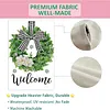 DIY Diamong Painting Double Sided Drills Garden Flags Outdoor Decor Holiday Garden Decorations Kit(Welcome Wreath)