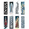 (US Local)8Pcs Christmas Themed DIY Diamond Painting Bookmark for Reading Enthusiasts