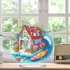 >SALE<Acrylic 2D Flat Beach House DIY Table Top Diamond Painting Ornament Kits