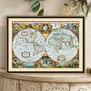 (Big Size)[Brand]World Map - 11CT Stamped Cross Stitch - 90*66cm - Still Life